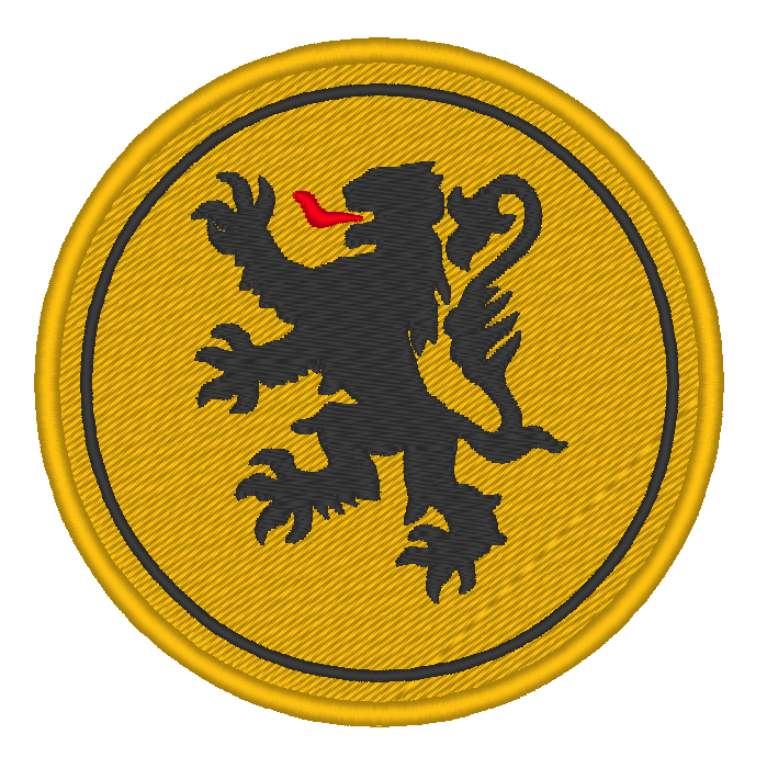 Écusson Lion des Flandres (rond)