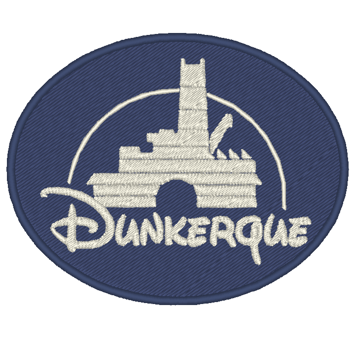 Ecusson ovale Dunkerque (Bleu)